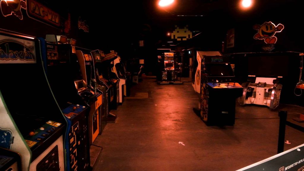 An Arcade, cold, bleak