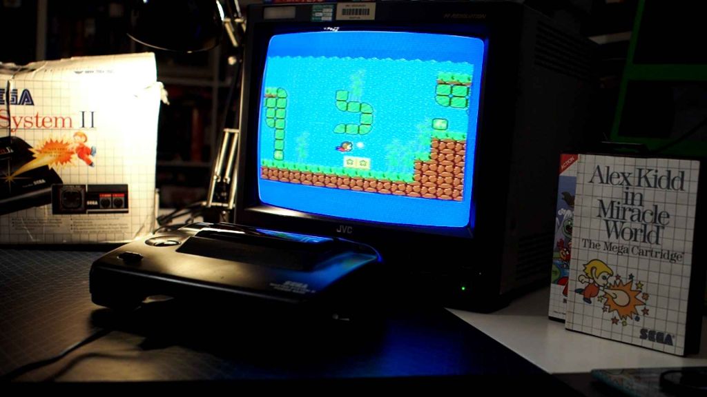 Master System playing Alex Kidd in Miracle World