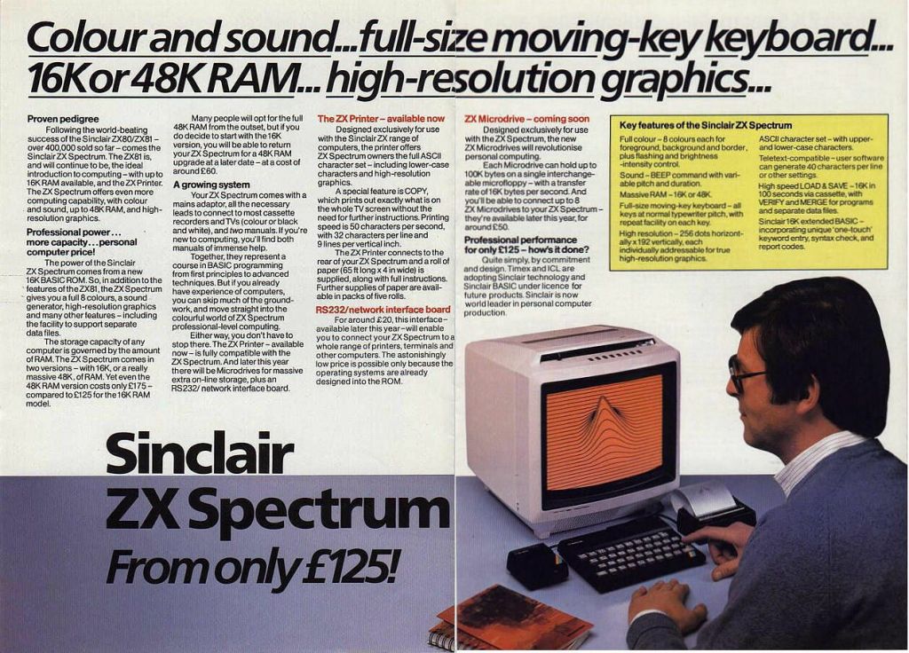 Sinclair Spectrum Advert