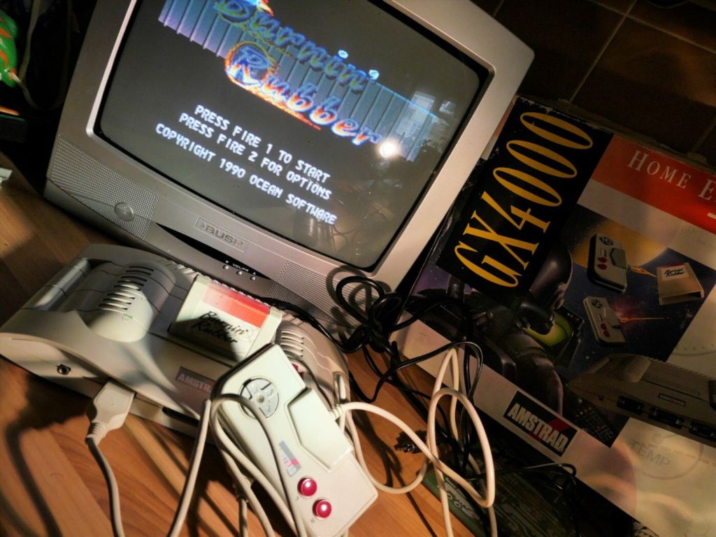 Amstrad GX4000 with TV