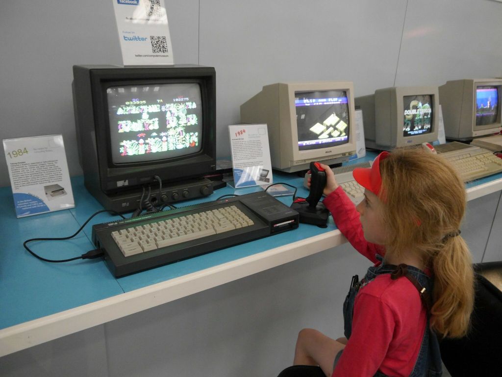 An Amstrad CPC with Sabre Wulf