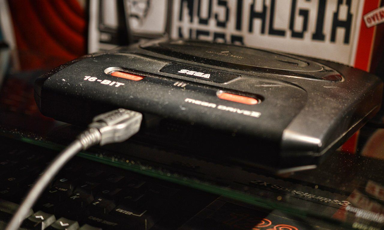 Sega Megadrive 2 Close up