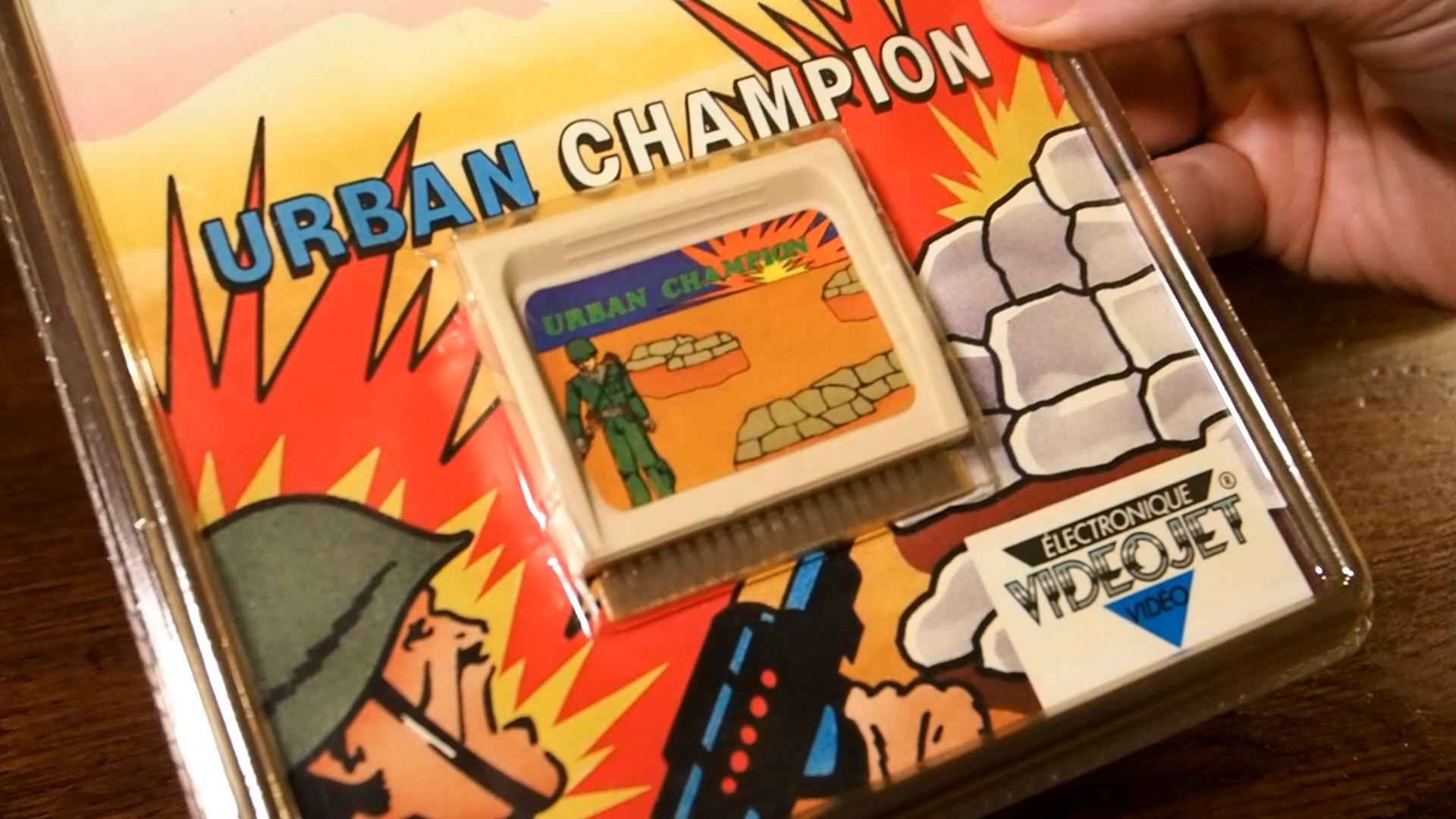 The French packaging for Urban Champion on the Game Master/VideoJet