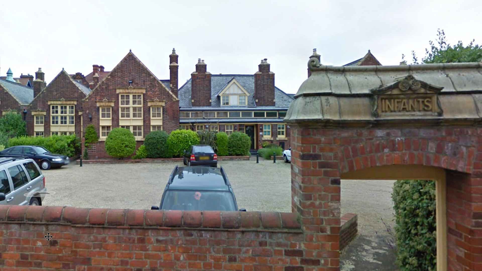 The old Cromer Junior School, with the infants entrance