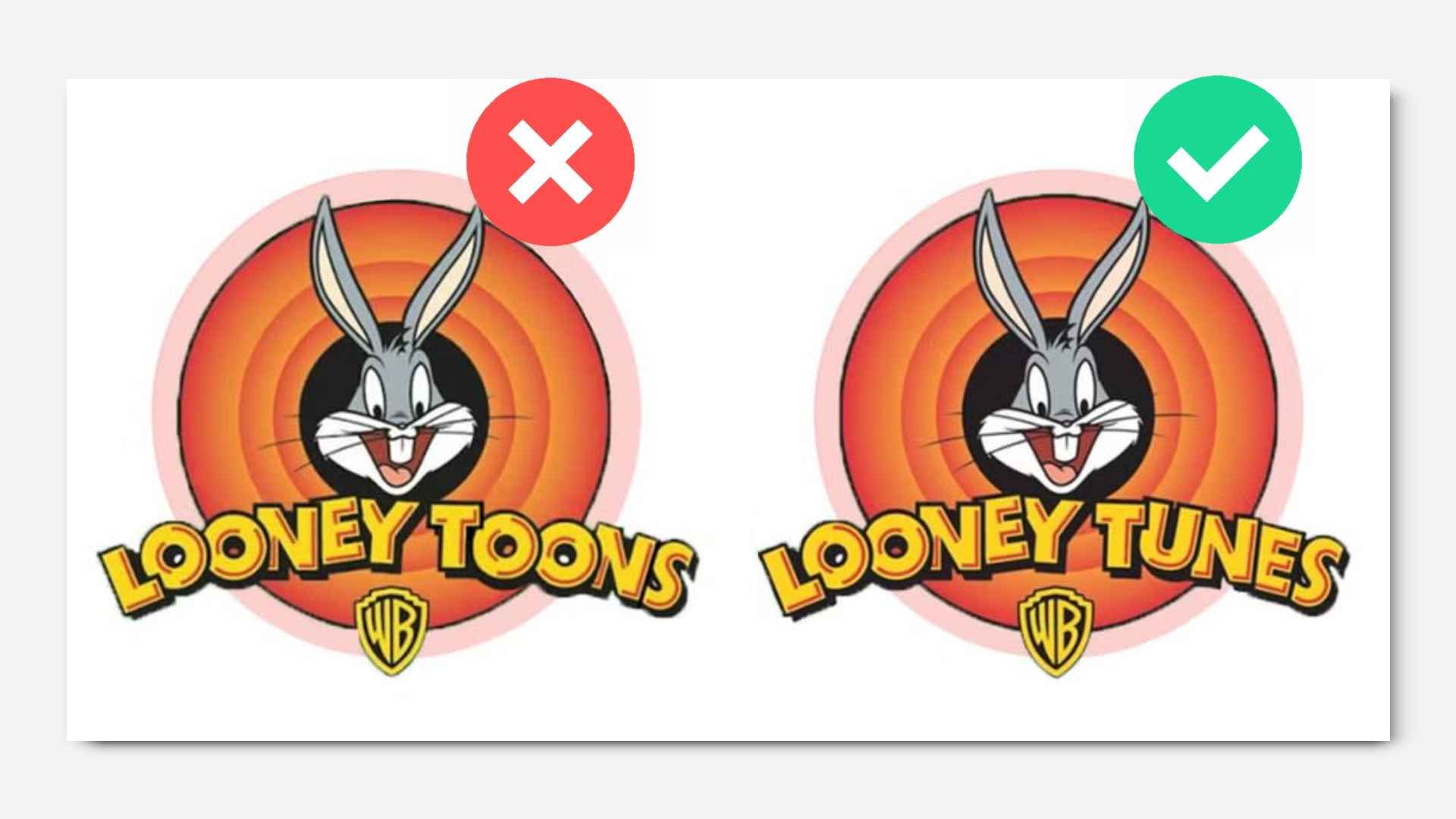 Looney Toons logo next to the Looney Tunes logo