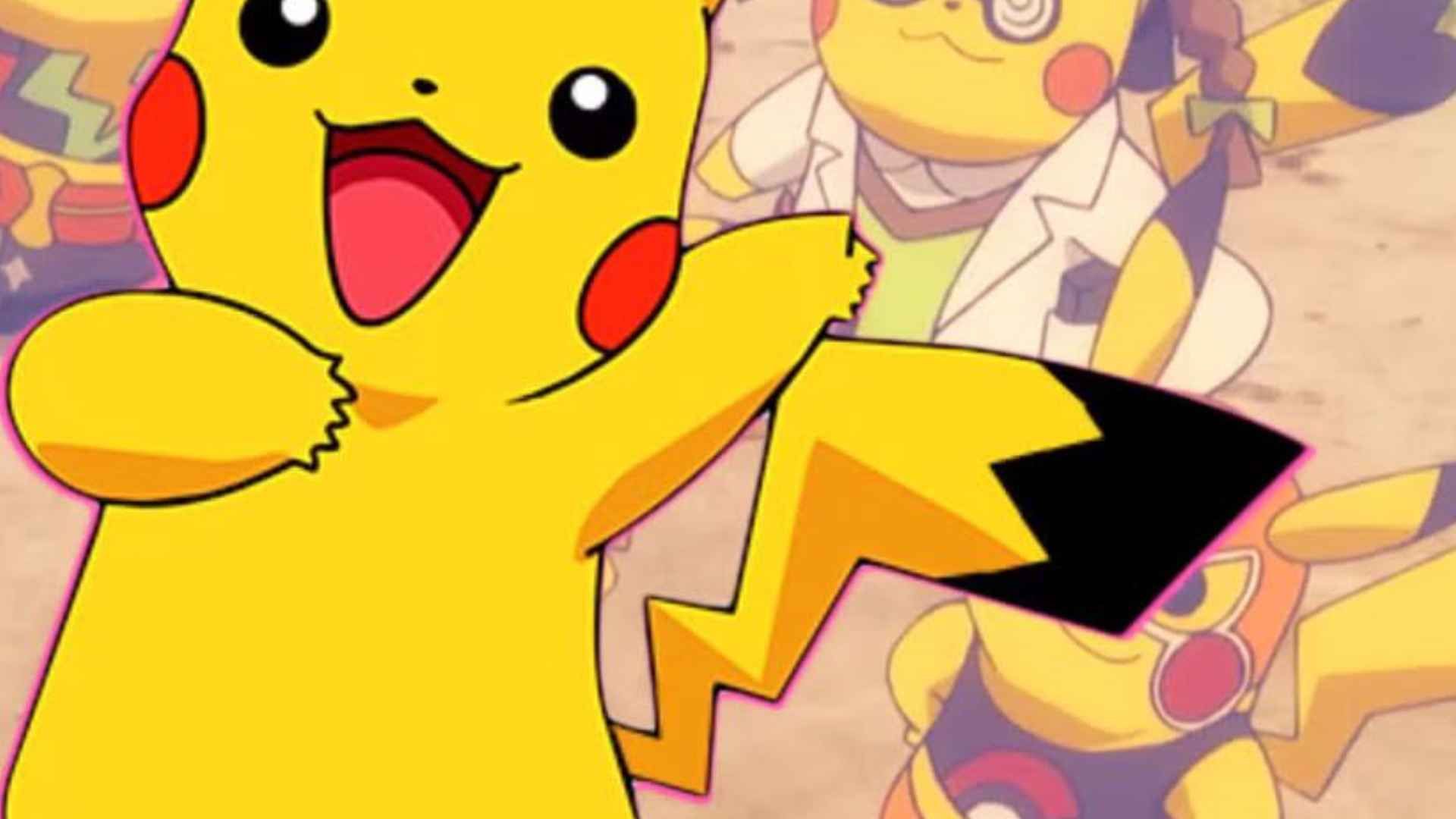 Pikachu with a black tip on his tail