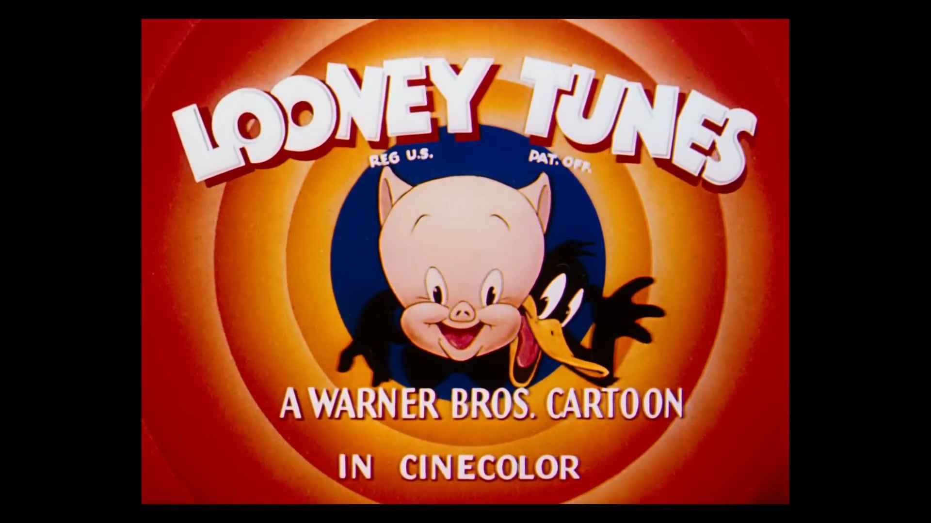 The Looney Tunes closing logo showing Porky Pig and Daffy Duck