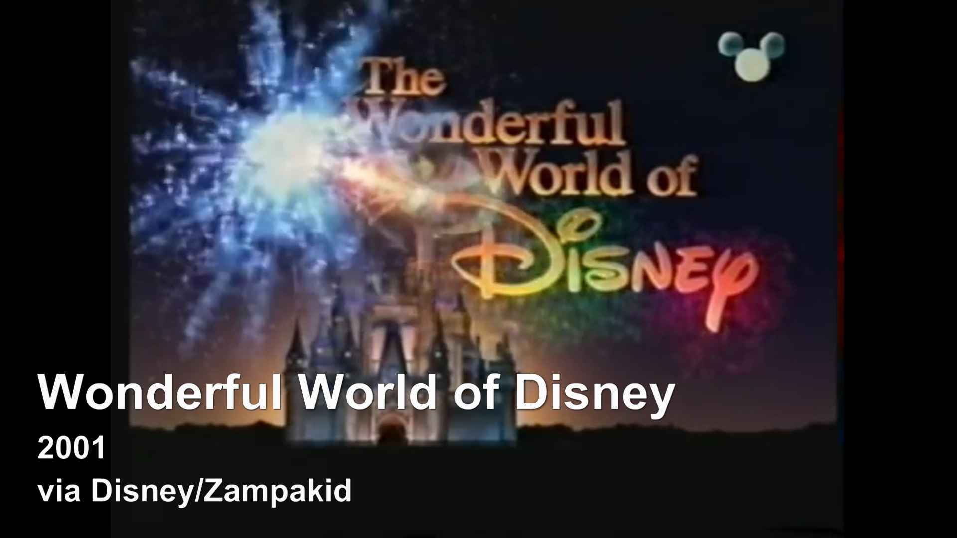 The Wonderful World of Disney intro, showing Tinkerbell