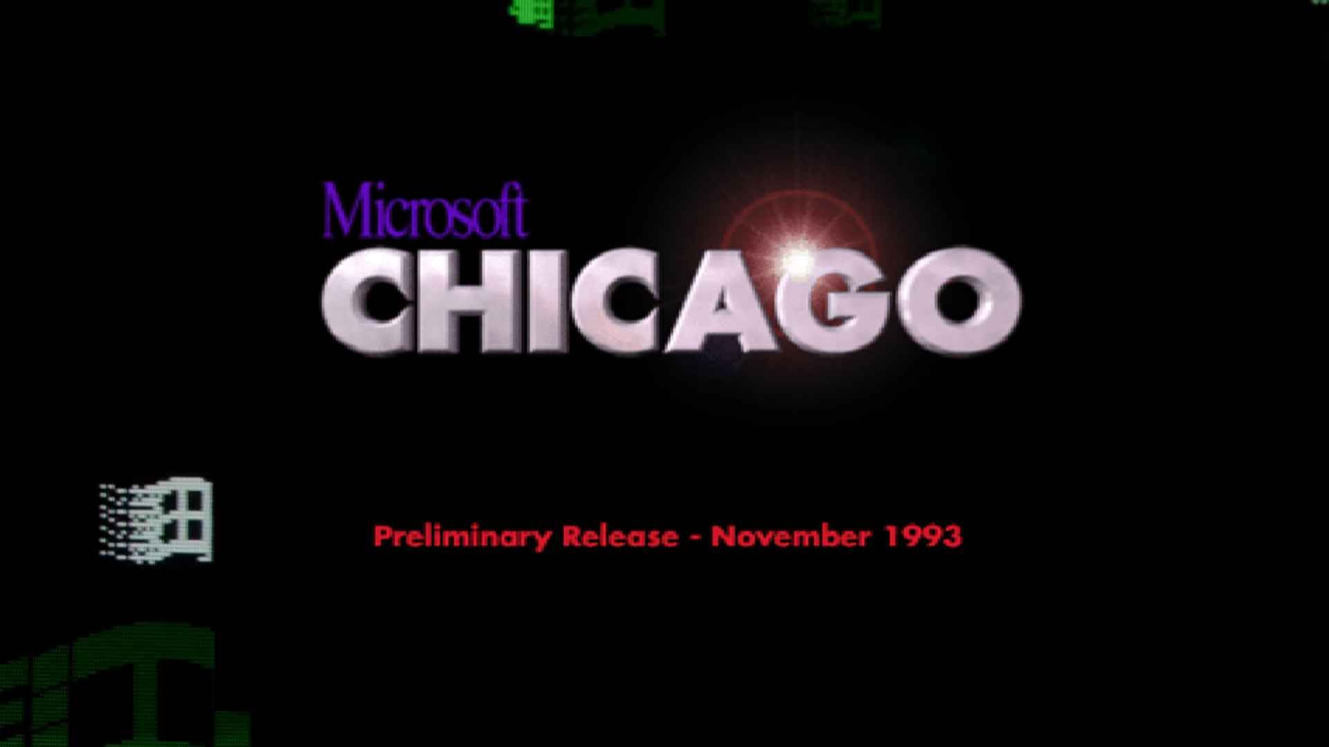 Microsoft Chicago title screen