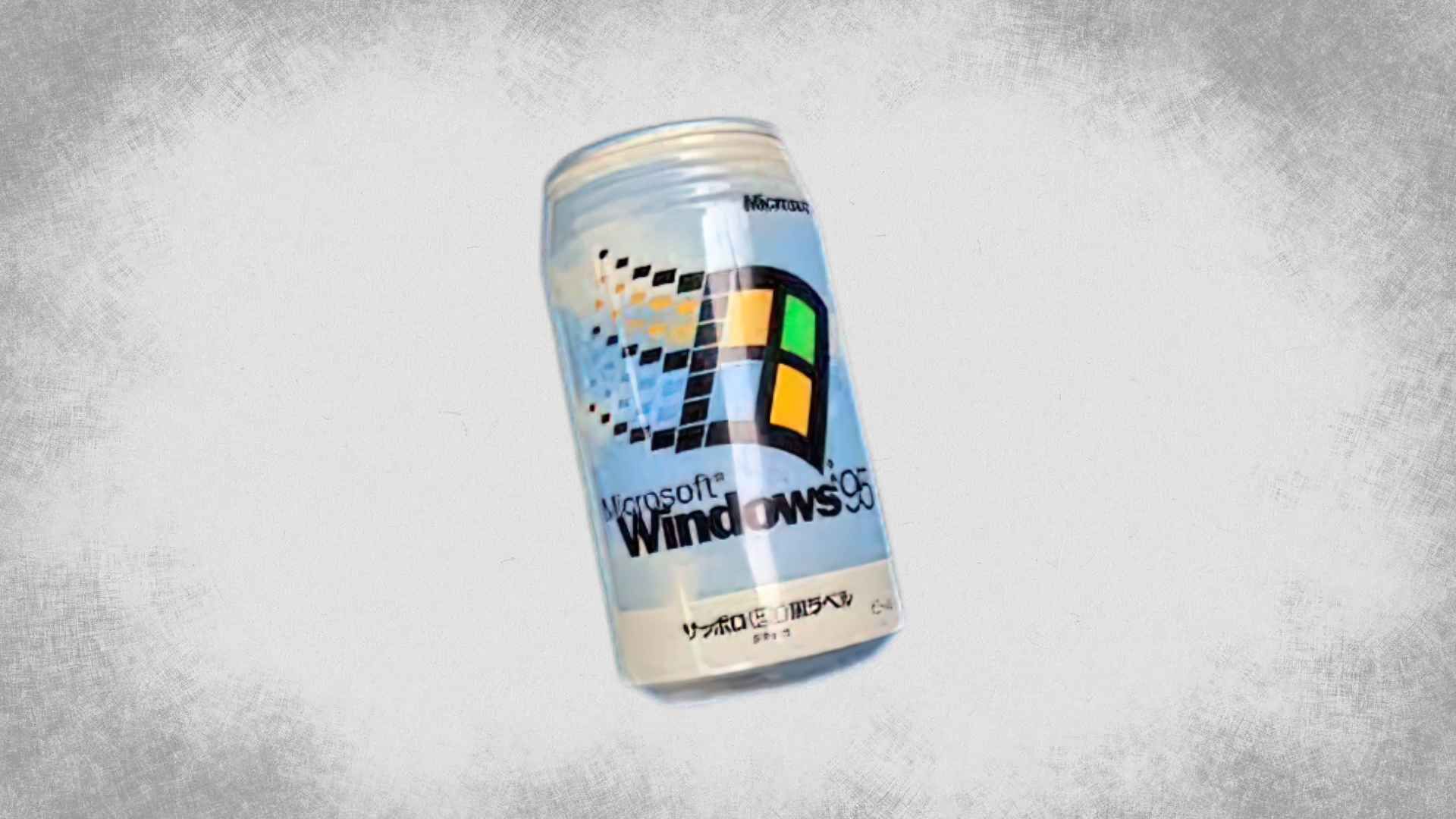 A Windows 95 can of Sapporo Beer