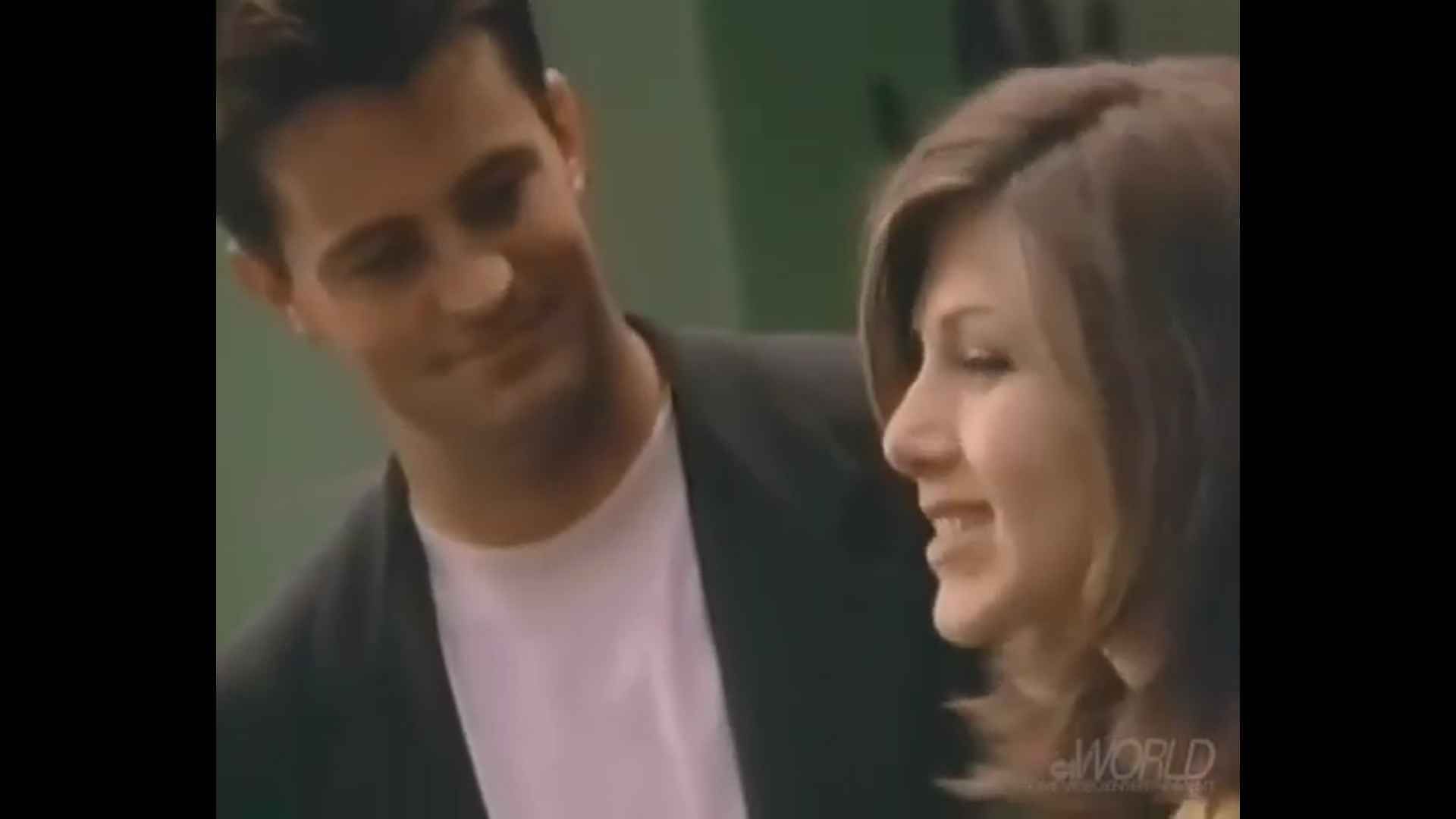 Matthew Perry and Jennifer Aniston on the Windows 95 Video Guide