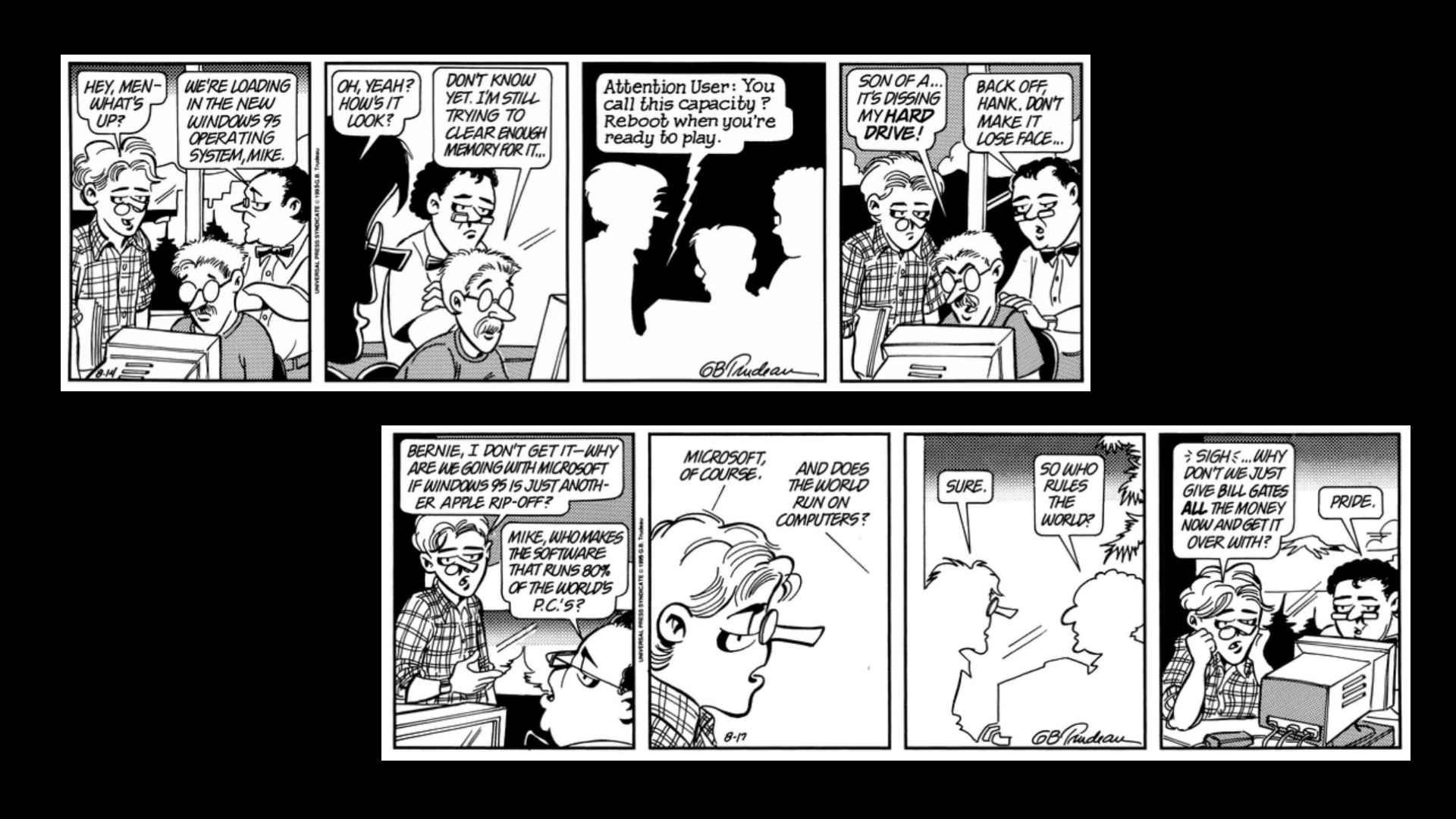 Doonesbury comic strips