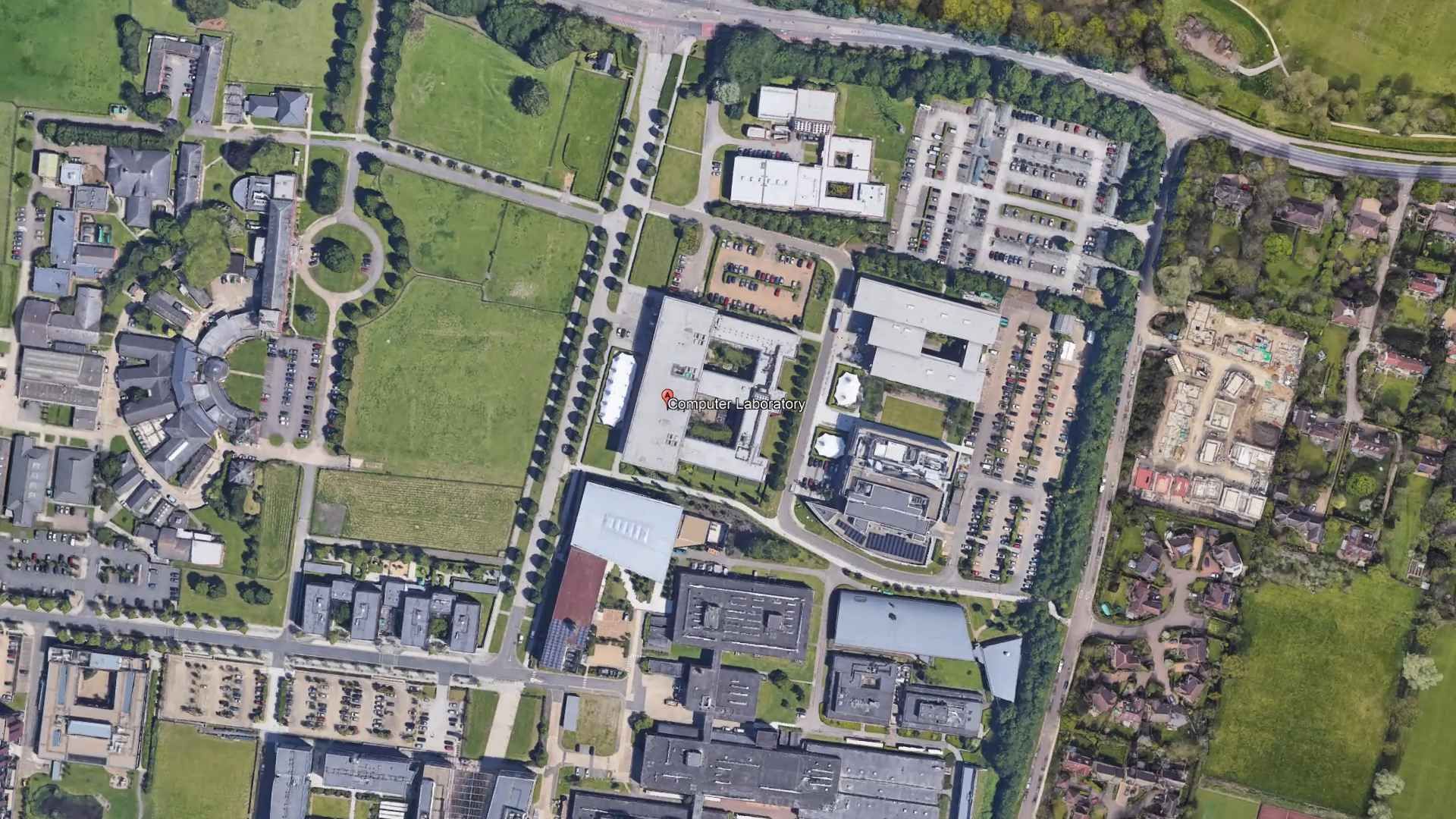 A top down map of the William Gates Building at the University of Cambridge