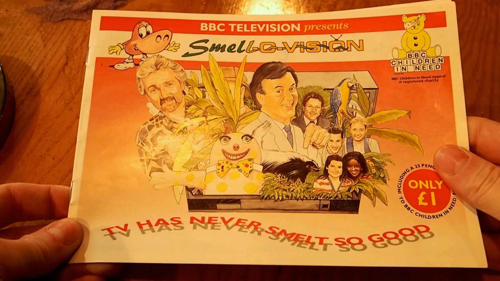 BBC TV Smell-O-Vision book for Children in Need 1995