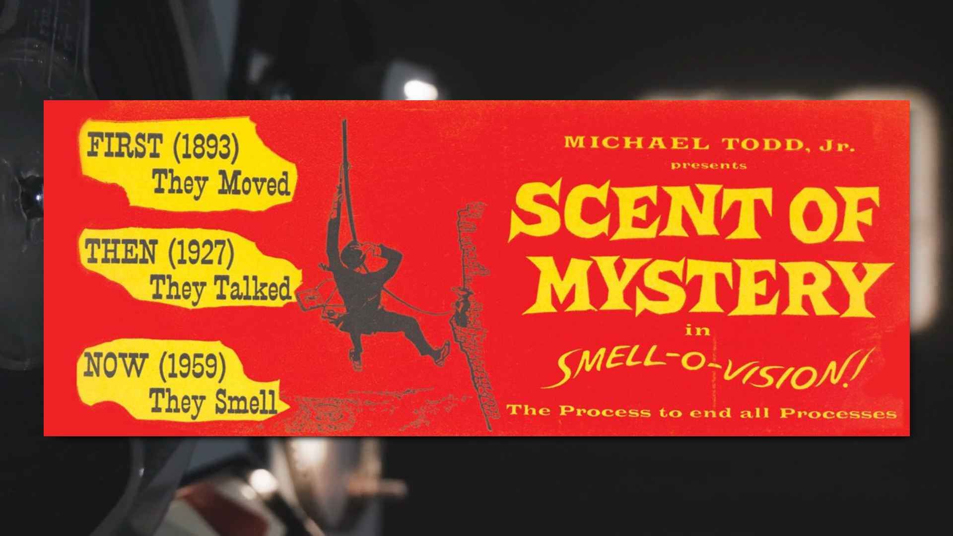 Advert for the film Scent of Mystery