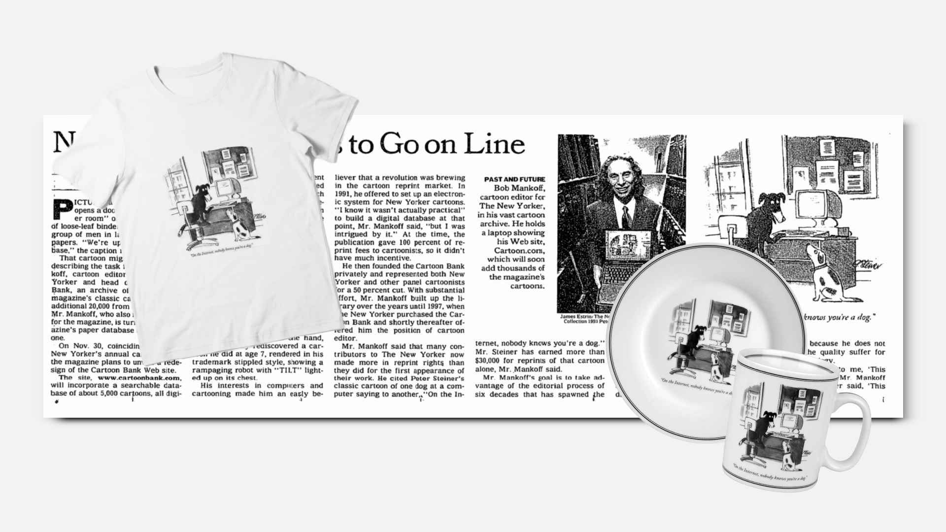 A collection of "dog" merchandise