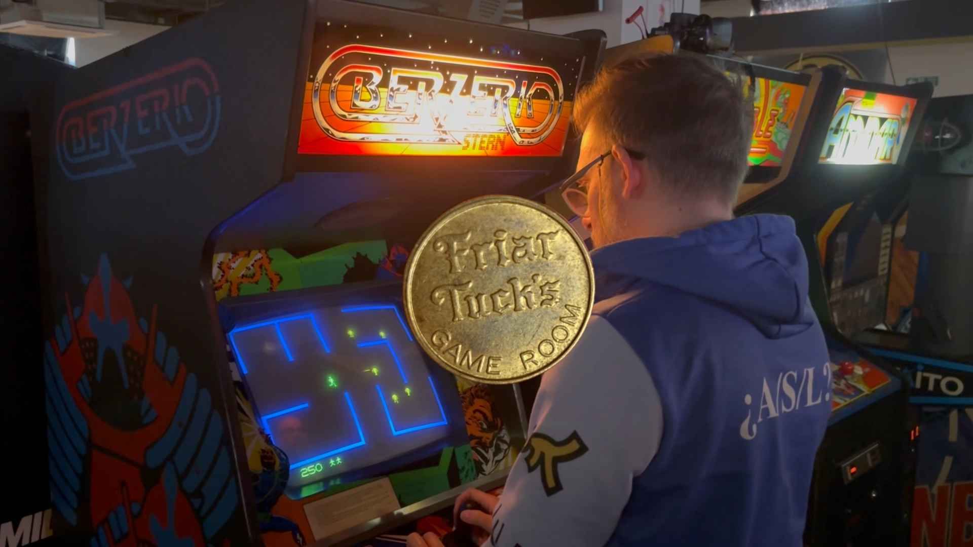 A Friar Tuck's game room token