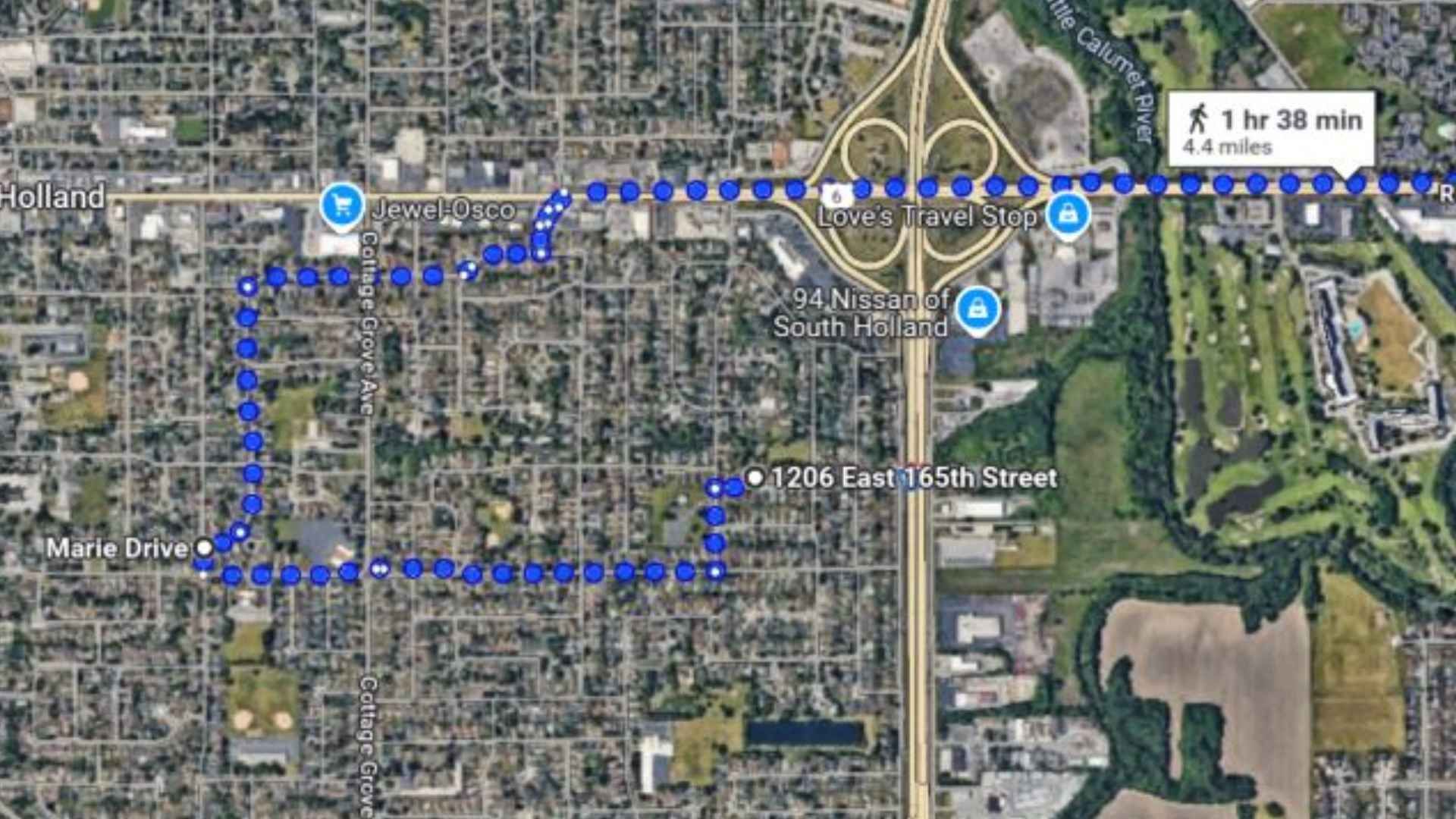 The path that Bukowski took to get to Friar Tuck's arcade