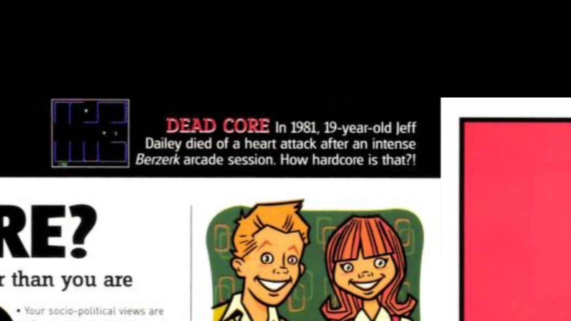 The snippet from PlayStation Magazine on Dead Core
