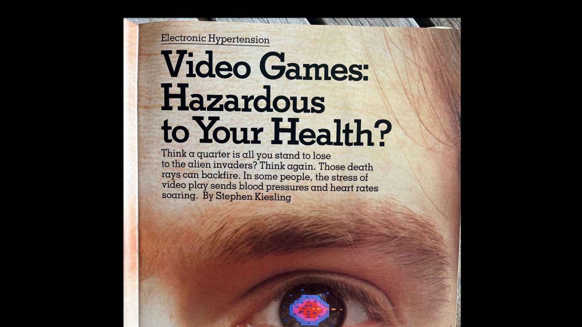 "Video Games: Hazardous for Your Health?" article