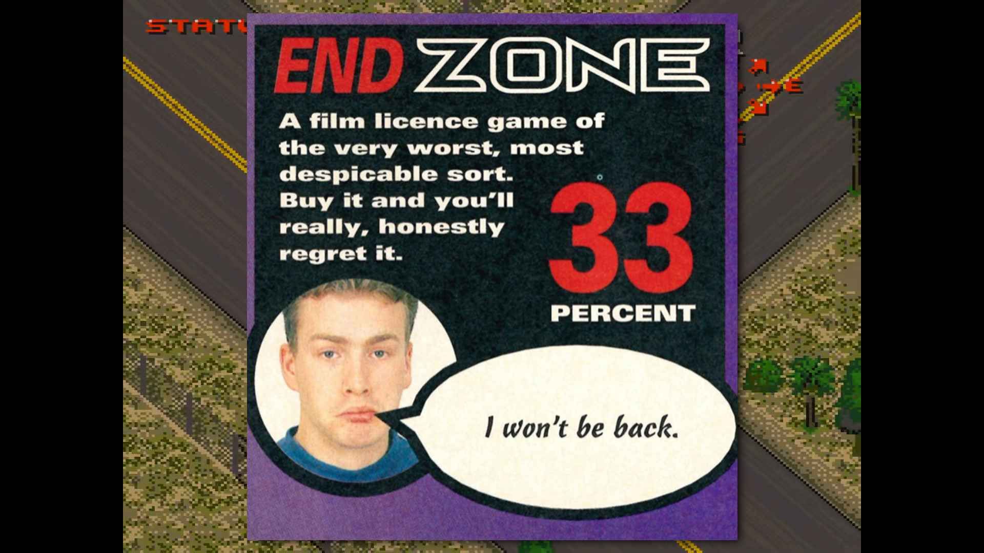 33% score for the Mega Drive game courtesy of Sega Zone