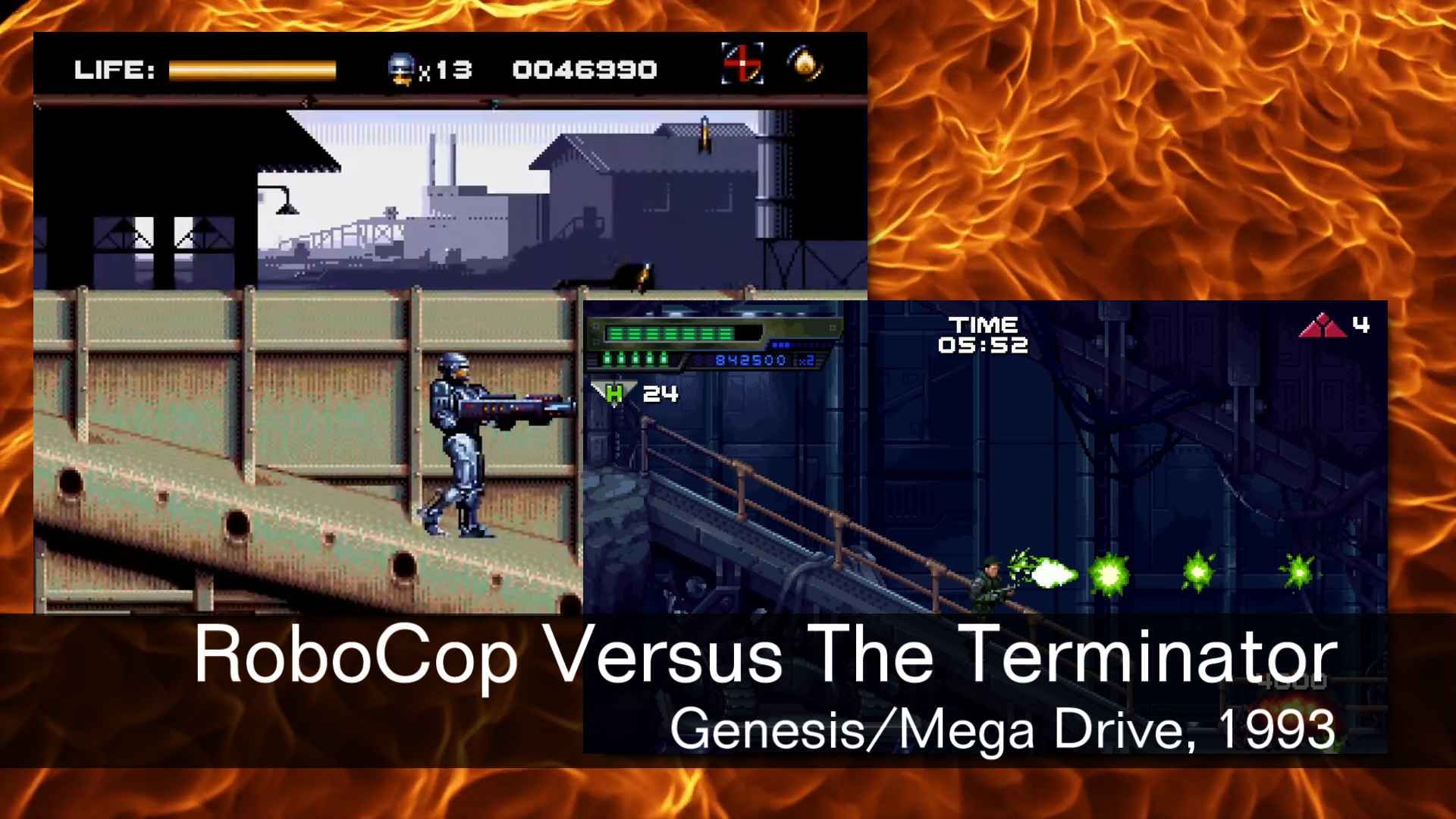 RoboCop vs The Terminator on the Mega Drive