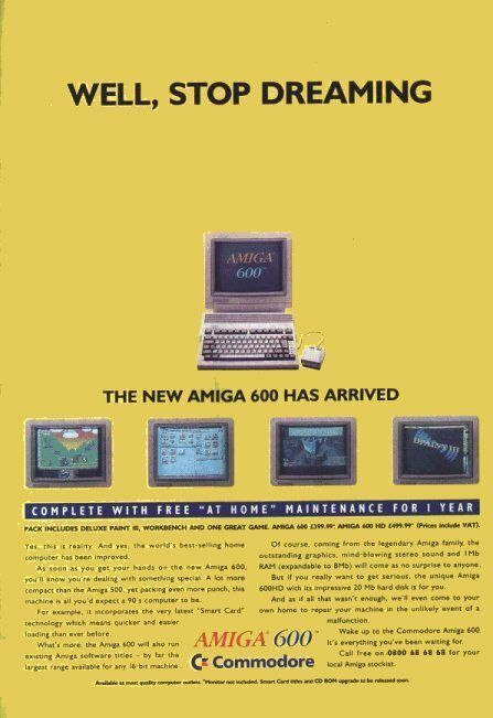 Amiga 600 Advert