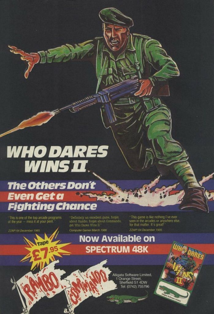 Who Dares Wins II Advert