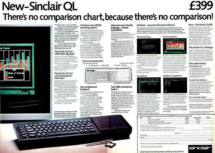 Sinclair QL Advert