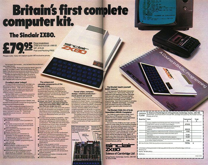 Sinclair ZX80 Advert