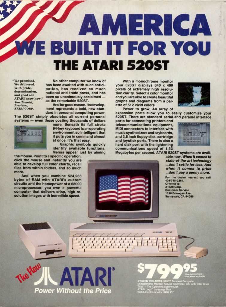 American Atari ST Advert